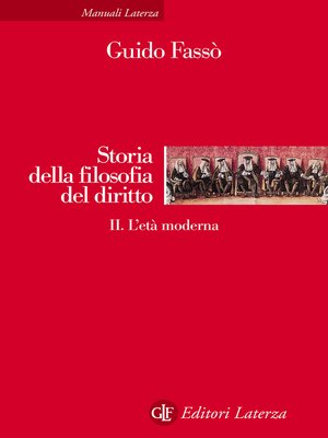 cover image of Storia della filosofia del diritto. Volume II. L'età moderna